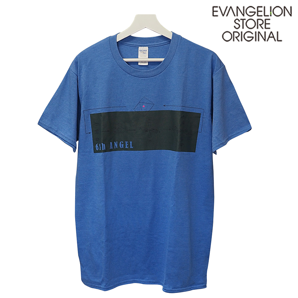 EVANGELION STORE オフィシャル エヴァコレTシャツ/6th ANGEL/ヘザーブルー