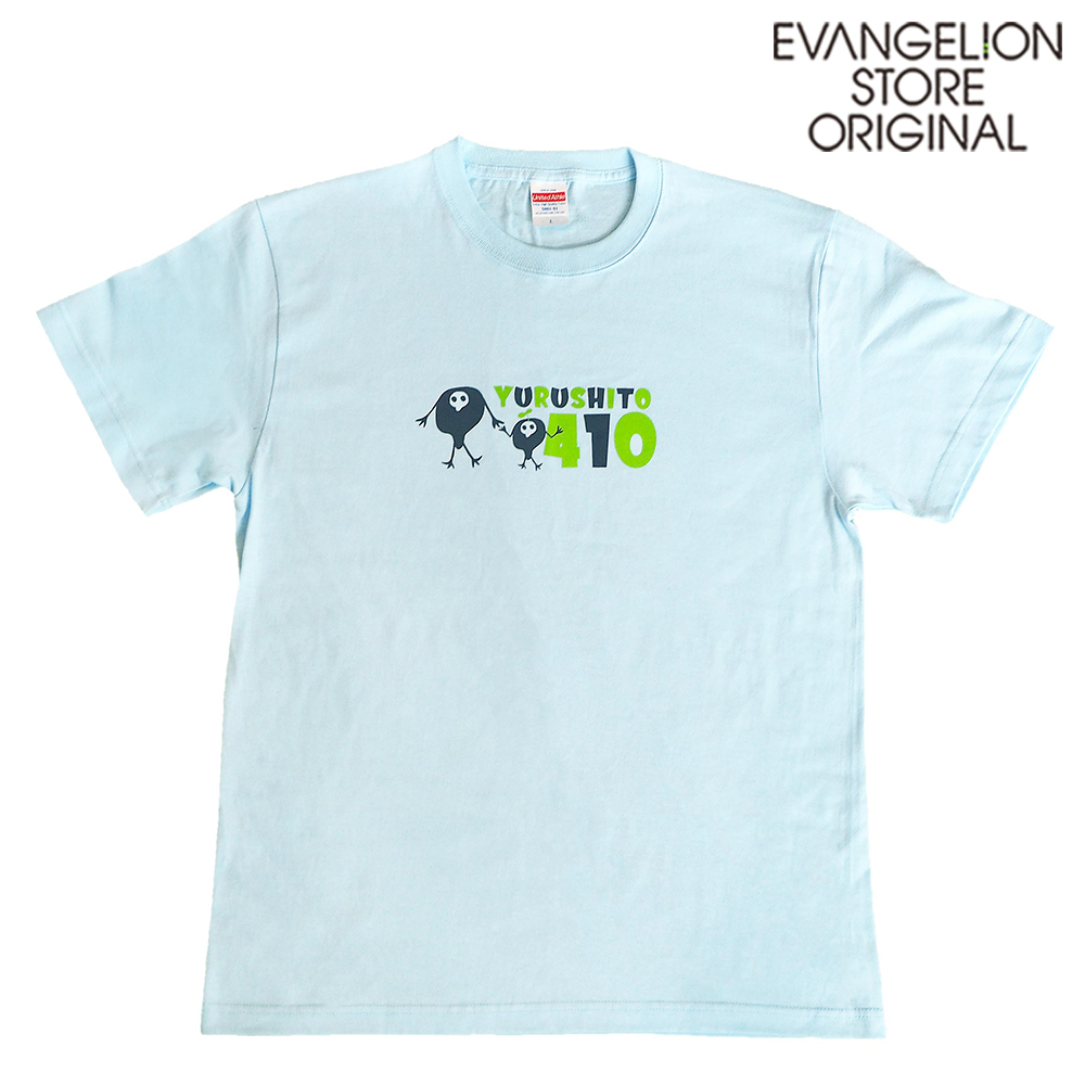 EVANGELION STORE オフィシャル ゆるしとTシャツ（ゆるしと）/水色