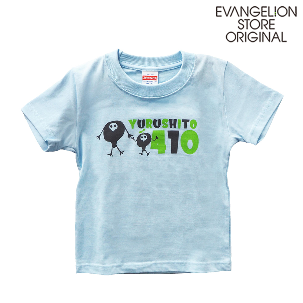 EVANGELION STORE オフィシャル ゆるしとTシャツ（ゆるリトル）/水色