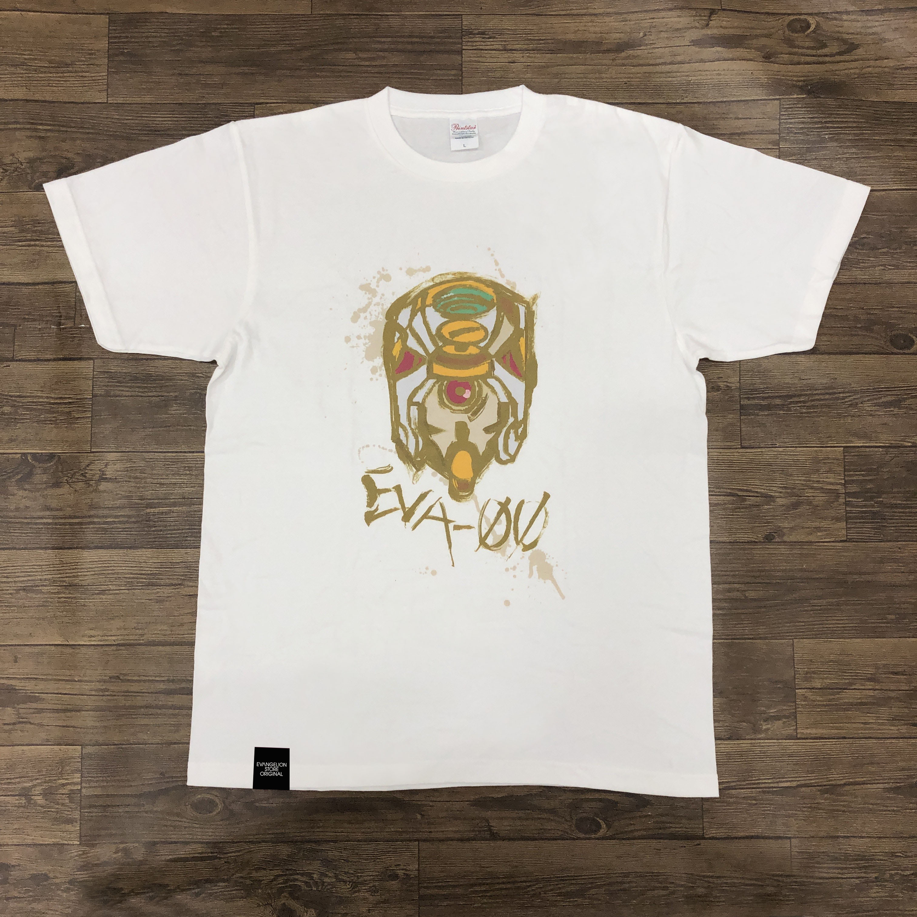 EVA STOREオリジナル Tシャツ/墨絵風（零号機）/ホワイト