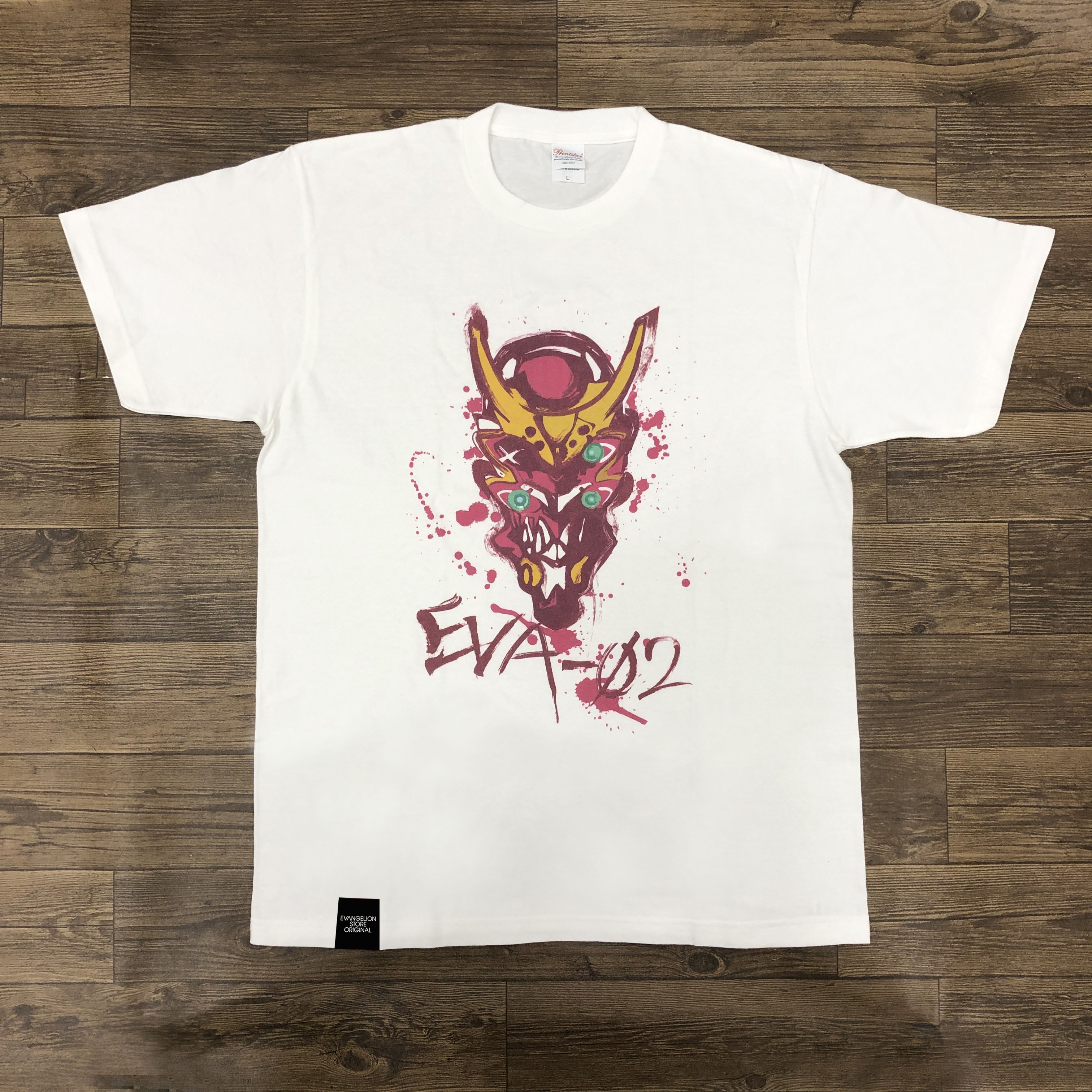 EVA STOREオリジナル Tシャツ/墨絵風（新2号機）/ホワイト