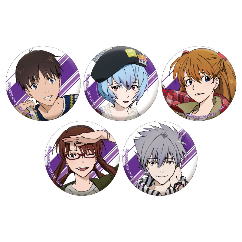 EVA STORE オリジナル 缶バッジセット/EVANGELION STORE TOKYO-01(5周年)