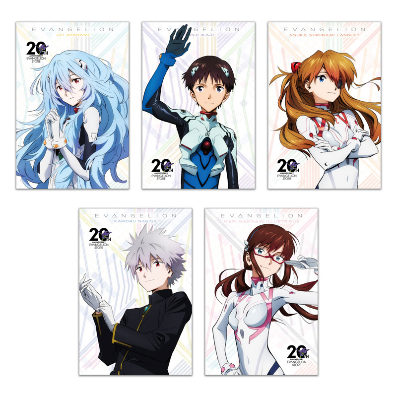 EVA STORE オリジナル ポストカードセット/EVANGELION STORE 20th ANNIVERSARY
