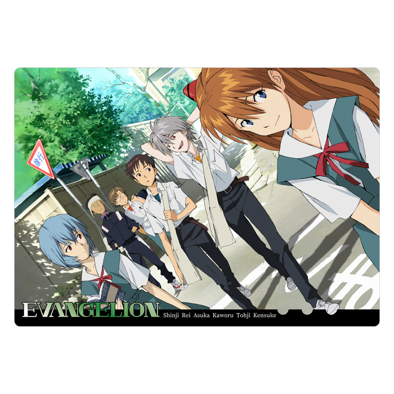新世紀エヴァンゲリオン　下敷き／制服、登校（ムービック）