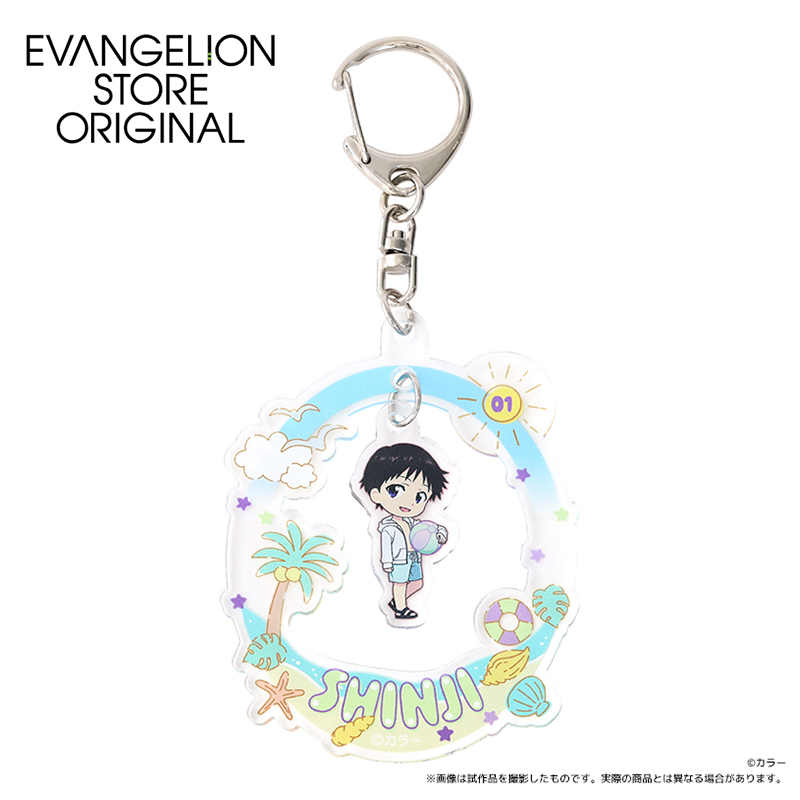 EVA STORE オリジナル ヱヴァンゲリヲン新劇場版・ゆらゆらアクリルキーホルダー(デフォルメ・シンジ) SUMMER FES2025