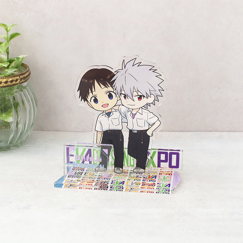 【エヴァンゲリオン大博覧会】アクリルスタンド/メインビジュアル・デフォルメ(シンジ＆カヲル)