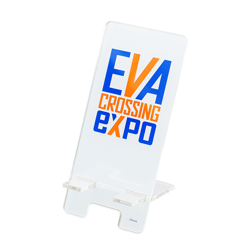 【エヴァンゲリオン大博覧会】アクリルスマホスタンド/ロゴ (Mark.06)