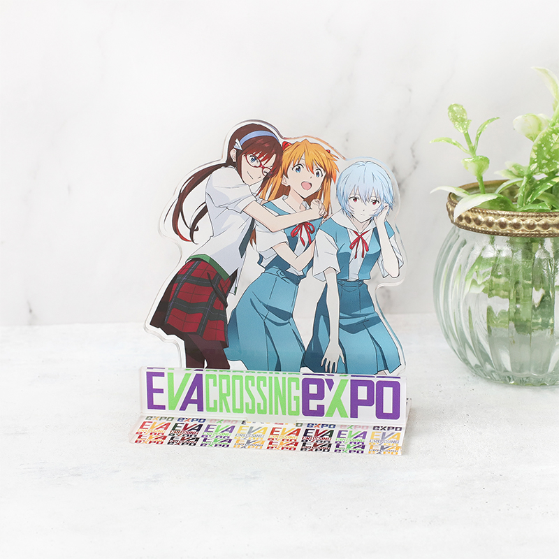 【エヴァンゲリオン大博覧会】アクリルスタンド/メインビジュアル (レイ&アスカ&マリ)