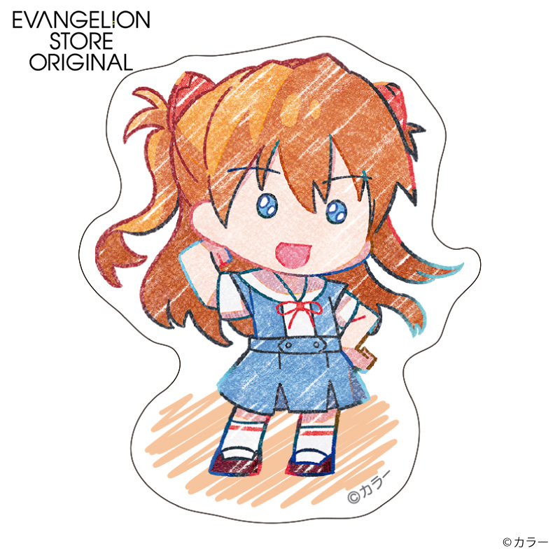 EVA STORE オリジナル ダイカットステッカー／アスカ(ペンシルアート) [お届け予定：2026年7月上旬]