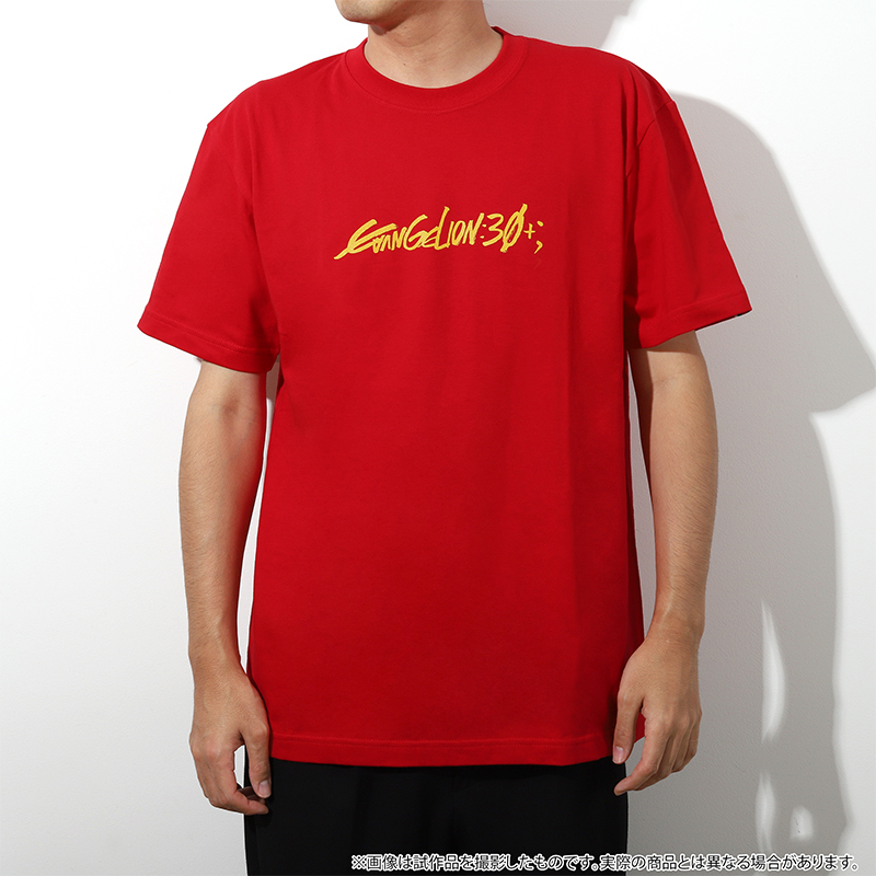 【EVANGELION:30+；】Tシャツ・ロゴ/赤  [お届け予定：2026年2月中旬]