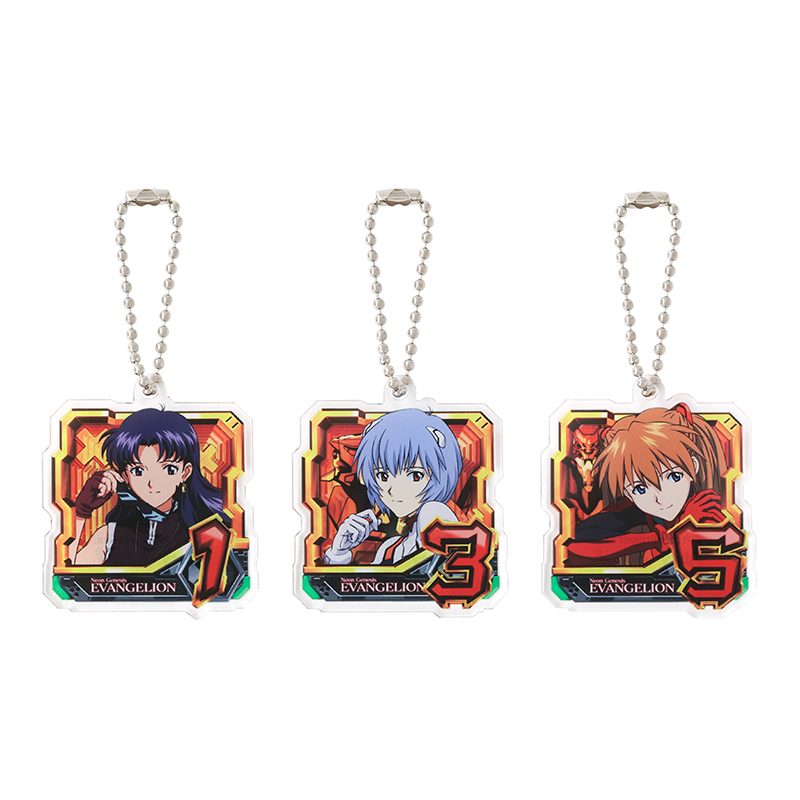 【P 新世紀エヴァンゲリオン ~未来への咆哮~】アクリルキーホルダー3個セット/A(ムービック)