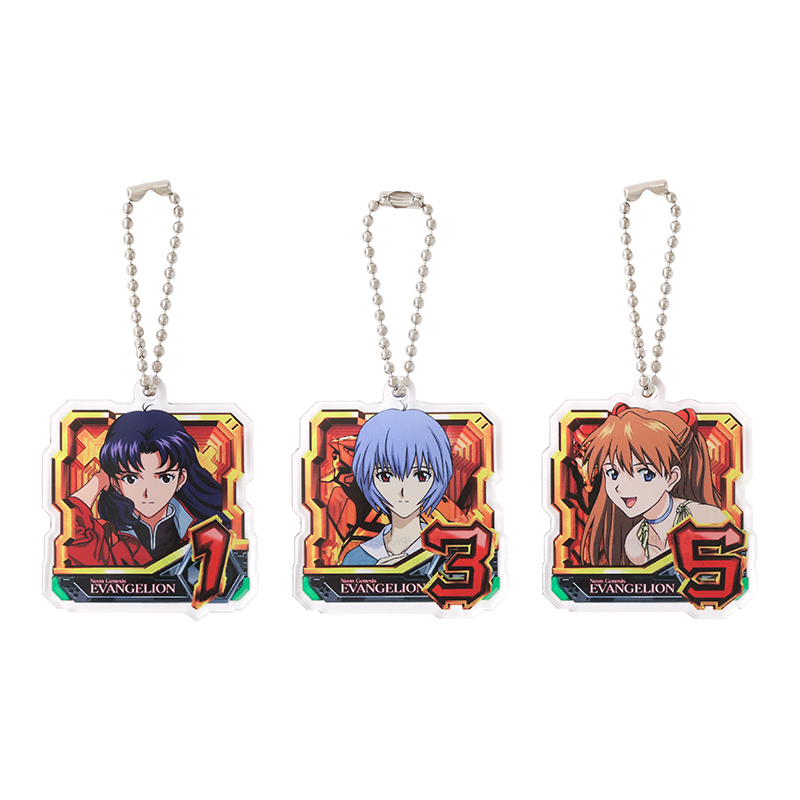 【P 新世紀エヴァンゲリオン ~未来への咆哮~】アクリルキーホルダー3個セット/B(ムービック)