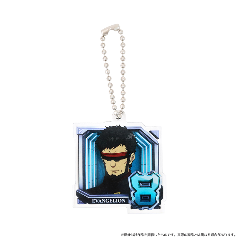 【ぱちんこ シン・エヴァンゲリオン】アクリルキーホルダー／通常図柄（8・碇ゲンドウ）（ムービック）
