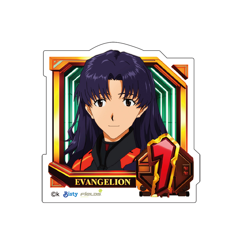【ぱちんこ シン・エヴァンゲリオン】ダイカットステッカー／通常図柄（1・葛城ミサト）（ムービック）