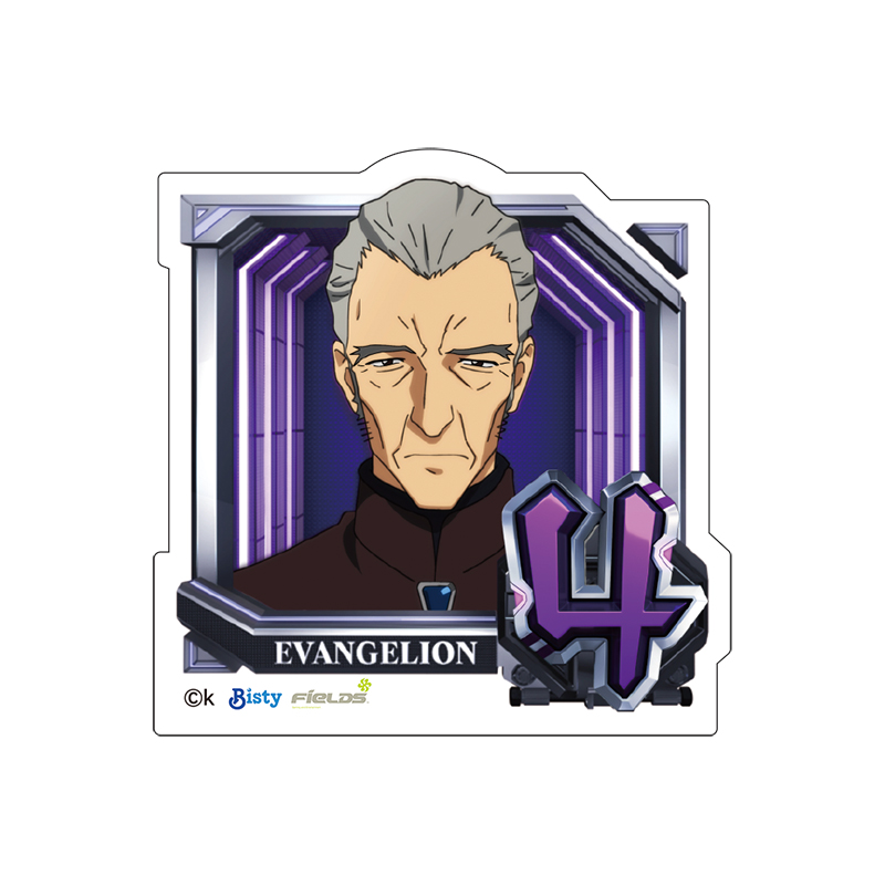 【ぱちんこ シン・エヴァンゲリオン】ダイカットステッカー／通常図柄（4・冬月コウゾウ）（ムービック）