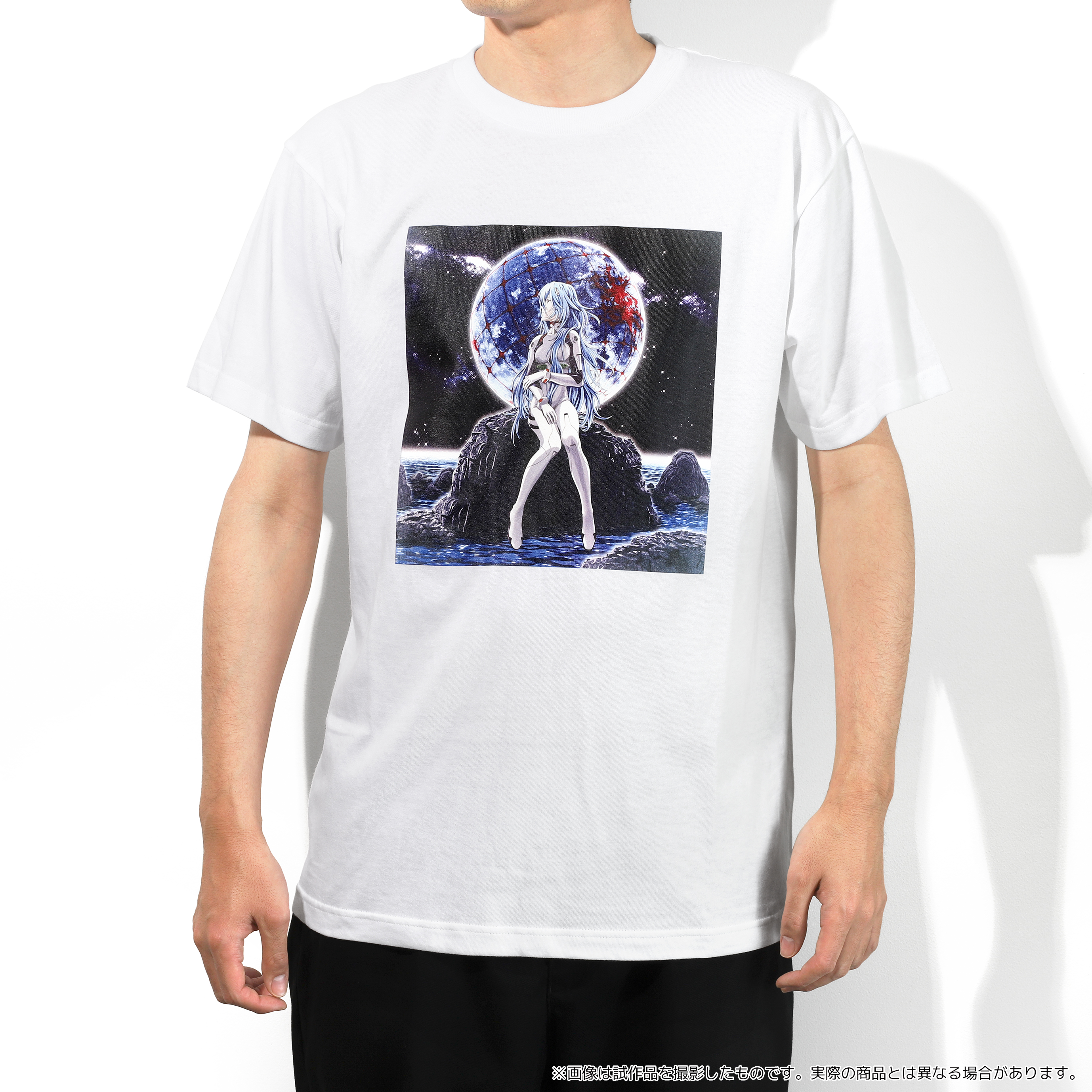 【ぱちんこ シン・エヴァンゲリオン】Tシャツ／綾波レイ（ロングヘア）（白、フリーサイズ）（ムービック）