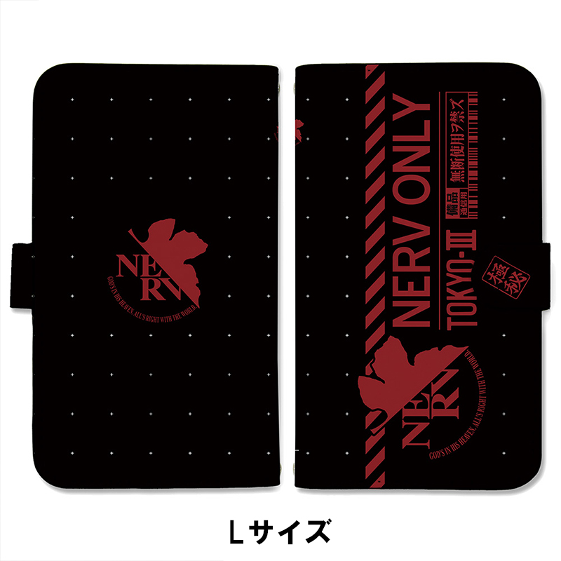エヴァンゲリオン NERV 手帳型スマホケース/L（COSPA) [お届け予定：2026年10月上旬]