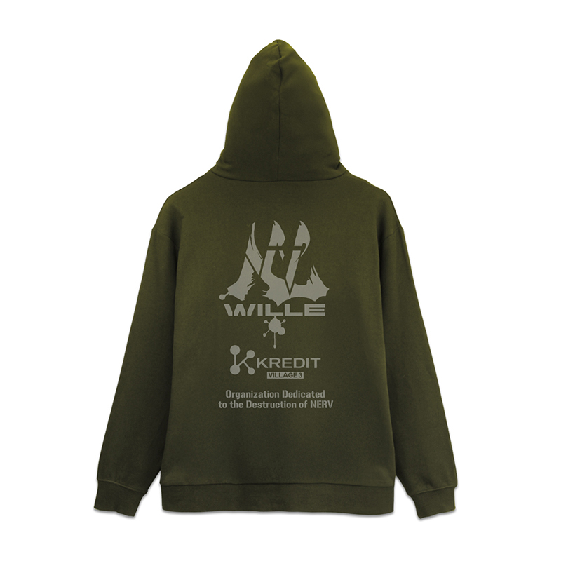 エヴァンゲリオン WILLE＆KREDIT ジップパーカー/MOSS（COSPA) [お届け予定：2026年2月下旬]