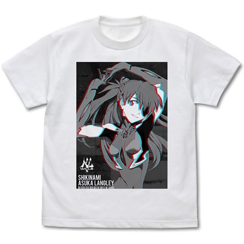 ヱヴァンゲリヲン新劇場版 式波・アスカ・ラングレー モノクロームグラフィック Tシャツ（COSPA）