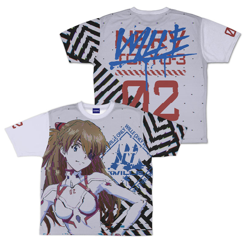 エヴァンゲリオン 式波・アスカ・ラングレー 両面フルグラフィックTシャツ WILLE Ver.(COSPA)