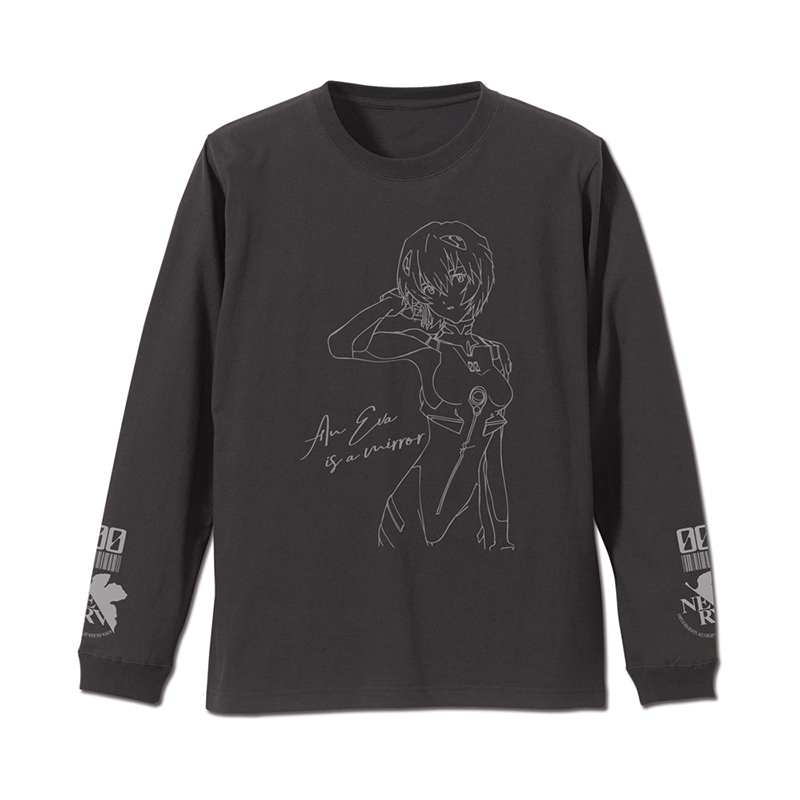 エヴァンゲリオン 綾波レイ 袖リブロングスリーブ Tシャツ/BLACK（COSPA） [お届け予定：2026年2月上旬]