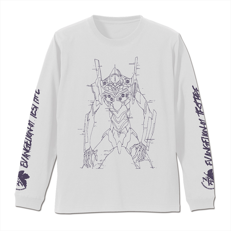 エヴァンゲリオン 初号機袖リブロングスリーブ Tシャツ/WHITE（COSPA） [お届け予定：2026年2月上旬]