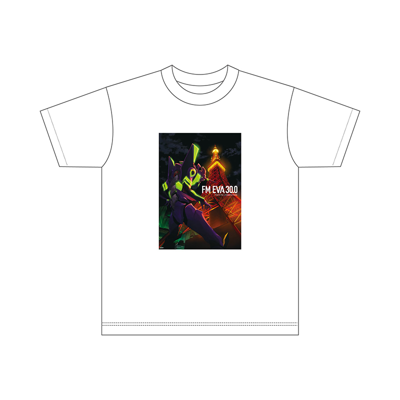 FM EVA 30.0 オリジナルTシャツ(ホワイト)/東京タワー（TOKYO FM）