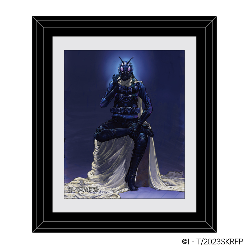 【『雑 前田真宏 雑画集』発売記念アート展】額縁マグネットD(シン・仮面ライダー チョウオーグ/仮面ライダー第0号)