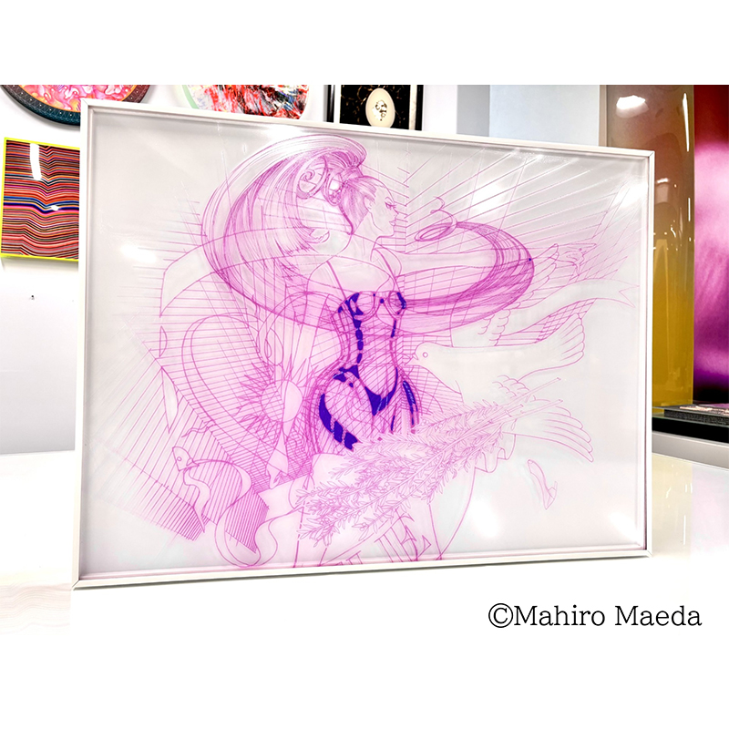 【『雑 前田真宏 雑画集』発売記念アート展】特別受注商品D（強く前進する女性像） [2次受注お届け予定：2025年12月上旬]