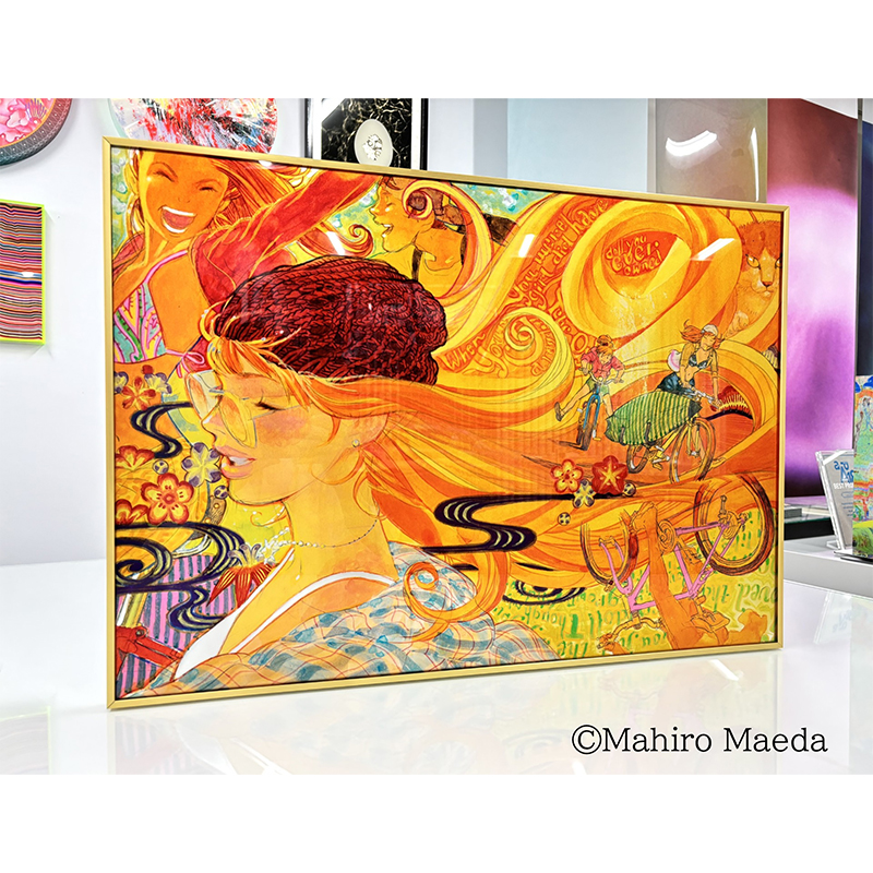 【『雑 前田真宏 雑画集』発売記念アート展】特別受注商品F（少女自転車解放区） [2次受注お届け予定：2025年12月上旬]