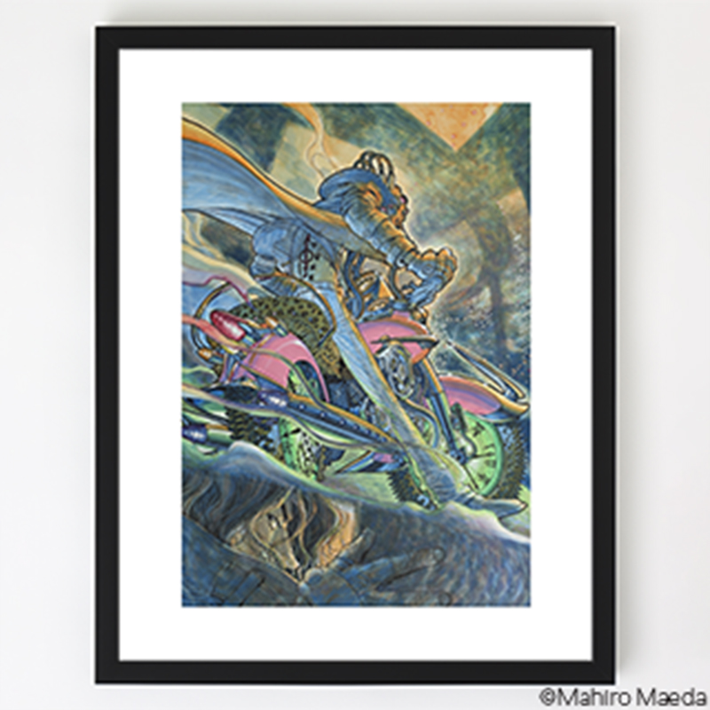【『雑 前田真宏 雑画集』発売記念アート展】額装高精彩複製画E（Rock To The Future） [2次受注お届け予定：2025年12月上旬]