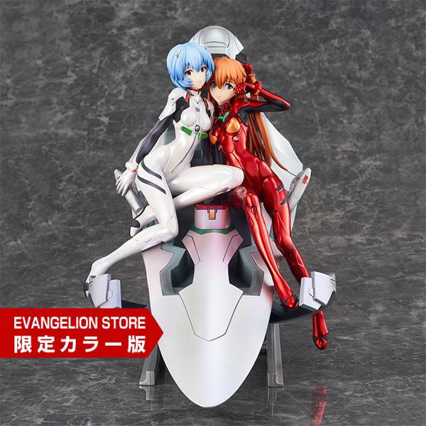 【EVASTORE限定カラー版】新世紀エヴァンゲリオン レイ&アスカ ~twinmore Object~彩色済完成品フィギュア(UC)