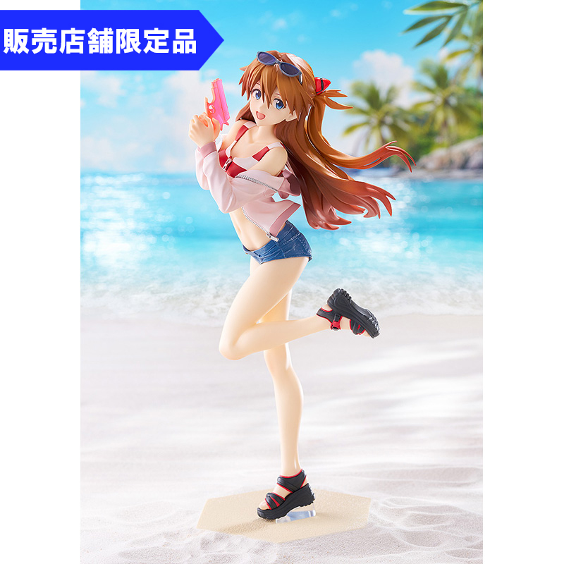塗装済完成品フィギュアPOP UP PARADE BEACH QUEENS 式波・アスカ・ラングレー L size(グッドスマイルカンパニー)