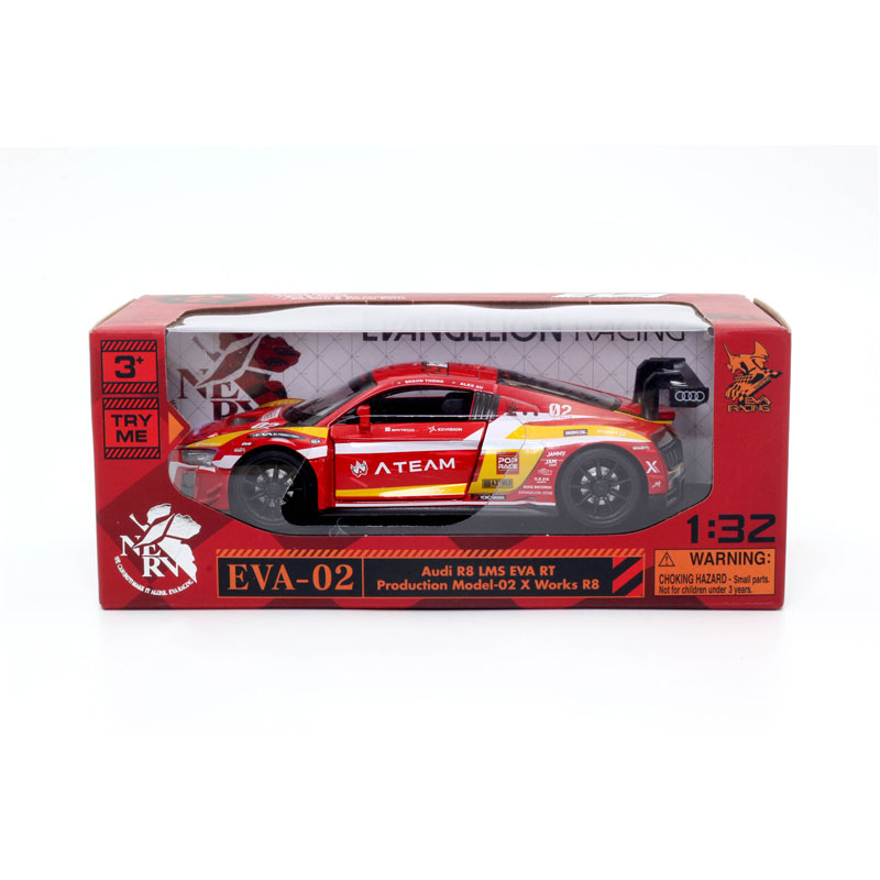 エヴァレーシング1/32ダイキャストカーAudi R8 LMS エヴァ RT ２号機（RMZ Hobby）