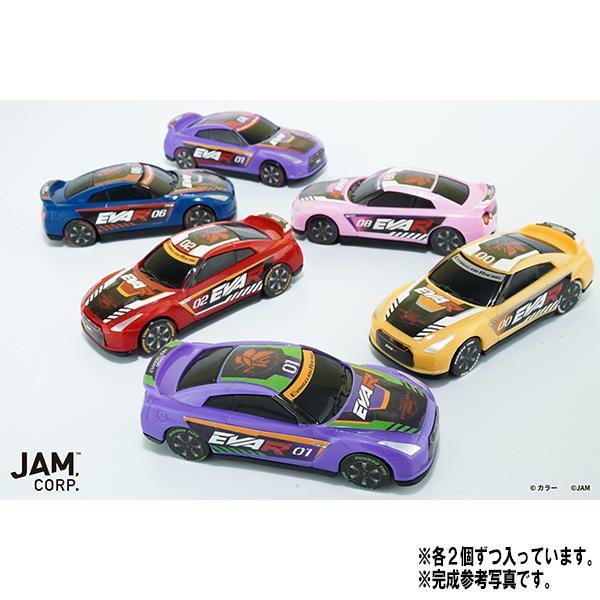 FUNBOO カスタムミニカー/EVANGELION RACING GT-Rシリーズ全6種セット各2個入