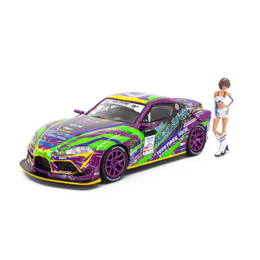 エヴァレーシング 1/64ミニカー エヴァRT初号機 GR Supra D1 Grand Prix Series 2020 RQフィギュアセット