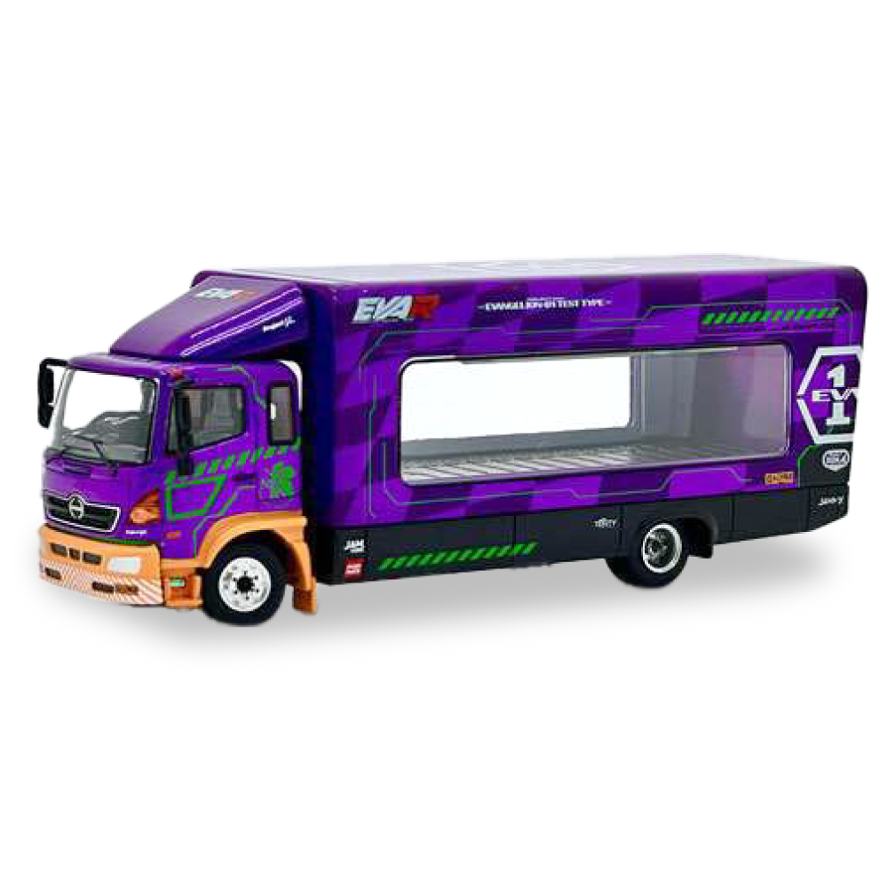 エヴァレーシング 1/64ミニカー EVA RACING TRANS PORTER HINO 500/EVA-01