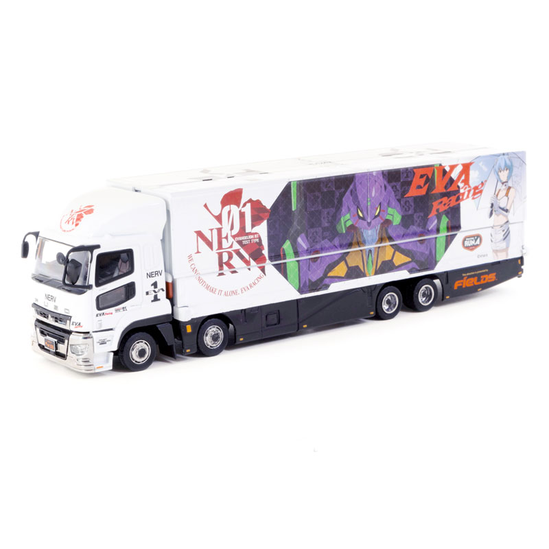 エヴァレーシング 1/64ミニカー Mitsubishi Fuso Super Great EVA Racingステージトラック