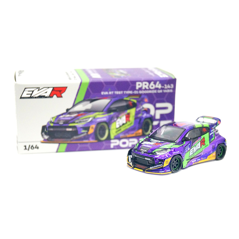 エヴァレーシング 1/64ミニカー EVA RT 初号機 GOODRIDE GRヤリス