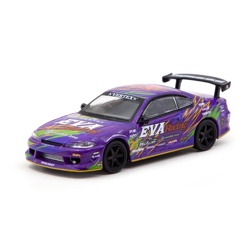 エヴァレーシング 1/64ミニカー エヴァRT初号機 シルビアS15（紙箱版）（TARMAC WORKS） [お届け予定：2027年4月中旬]