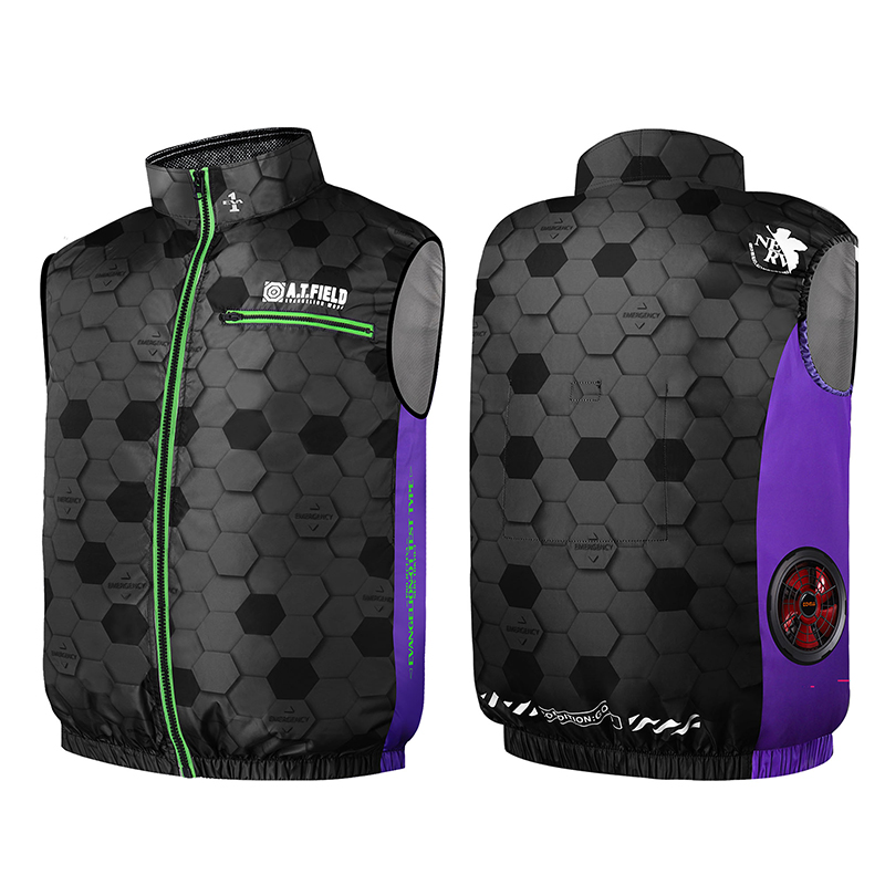 【ワークブランドA.T.FIELD】COVELL空調冷風ベスト/ブラック（G.B.Z）