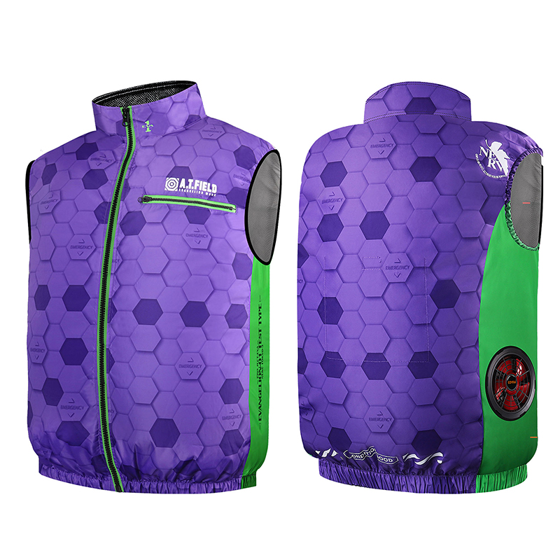 【ワークブランドA.T.FIELD】COVELL空調冷風ベスト/パープル（G.B.Z）