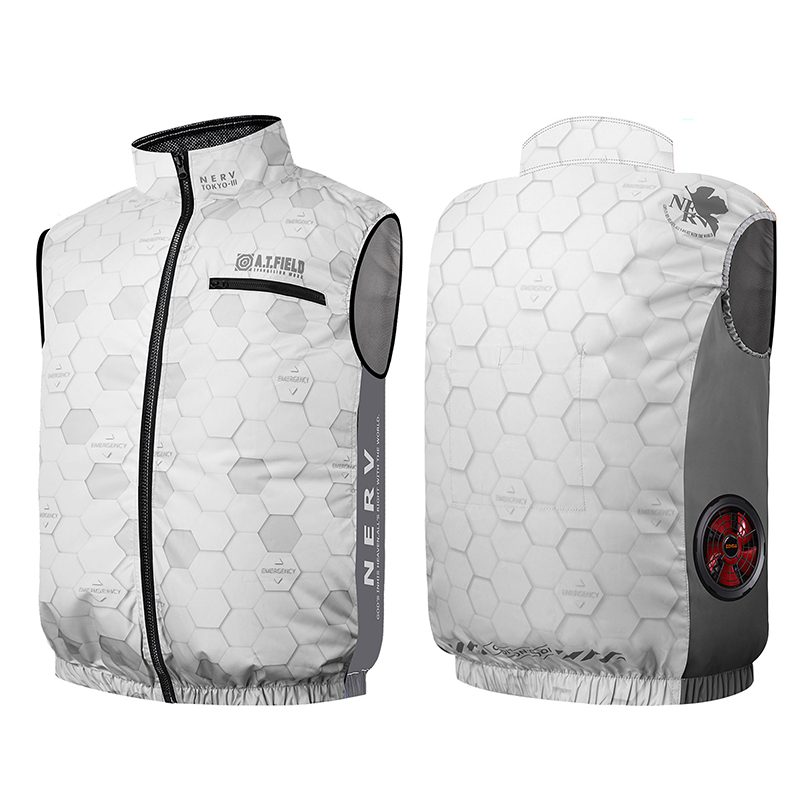 【ワークブランドA.T.FIELD】COVELL空調冷風ベスト/ホワイト（G.B.Z）