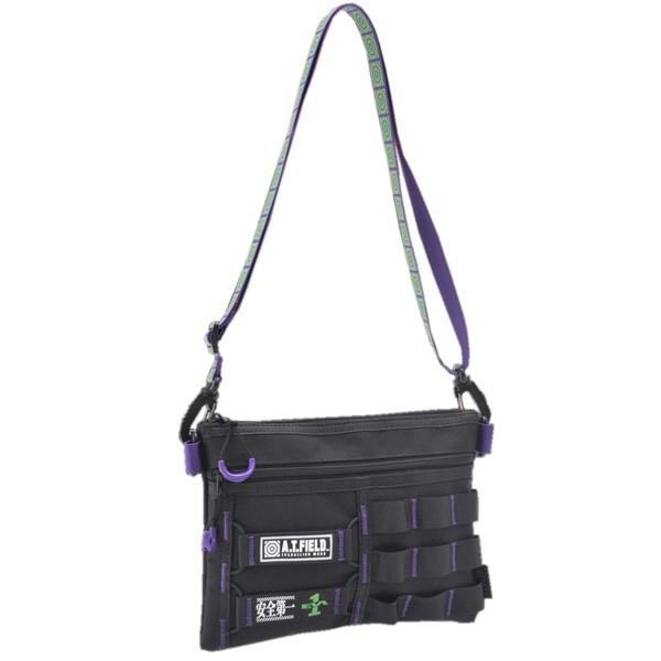 【ワークブランドA.T.FIELD】サコッシュバッグ/初号機パープル（トップハウス）