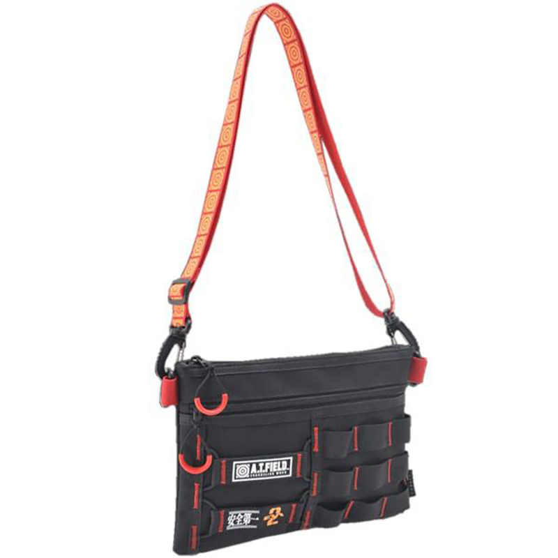 【ワークブランドA.T.FIELD】サコッシュバッグ/２号機レッド（トップハウス）