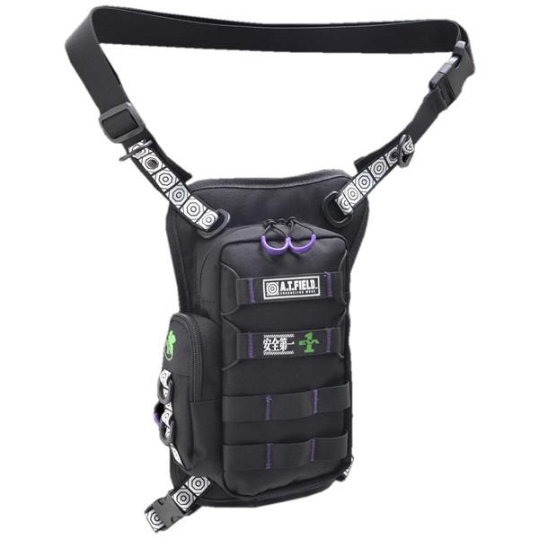 【ワークブランドA.T.FIELD】レッグポーチ/初号機パープル（トップハウス）