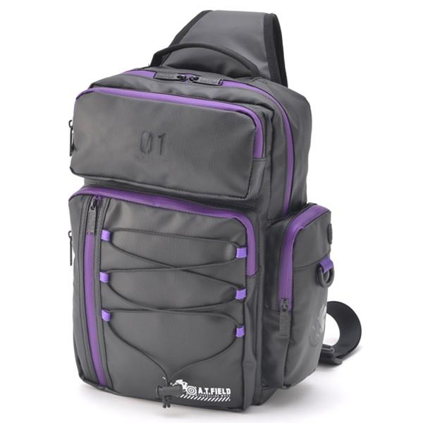 【ワークブランドA.T.FIELD】ターポリン メガボディバッグ/初号機パープル（トップハウス）