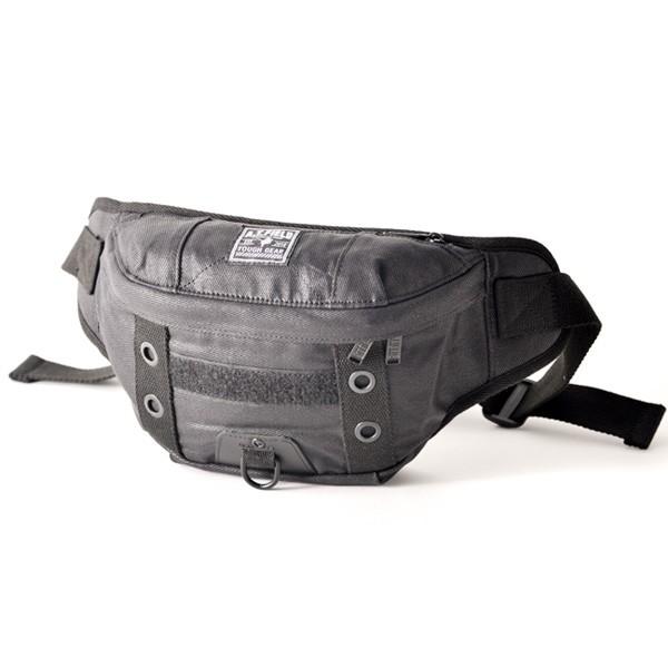 【ワークブランドA.T.FIELD】グラウンドウエストバッグ/ブラック（トップハウス）
