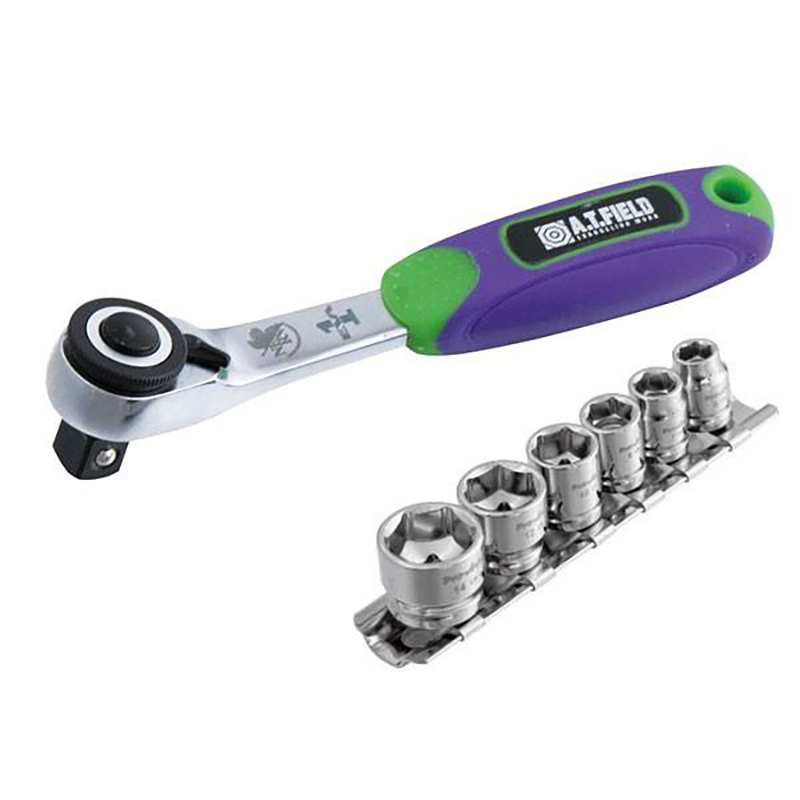 【ワークブランドA.T.FIELD】エヴァンゲリオンミニラチェット&ソケットセットMR-207S（マツキ）