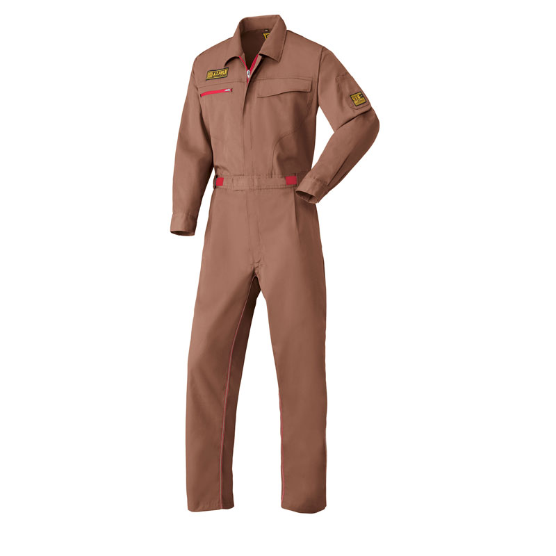 【ワークブランドA.T.FIELD】つなぎ服（帯電防止）（山田辰）/ブラウン